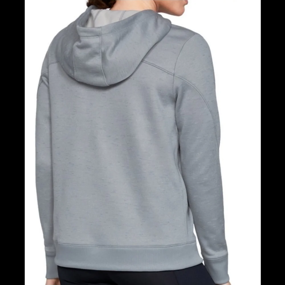 Under Armour Pullover Fleece Hoodie Sweatshirt Steal Gray Silver